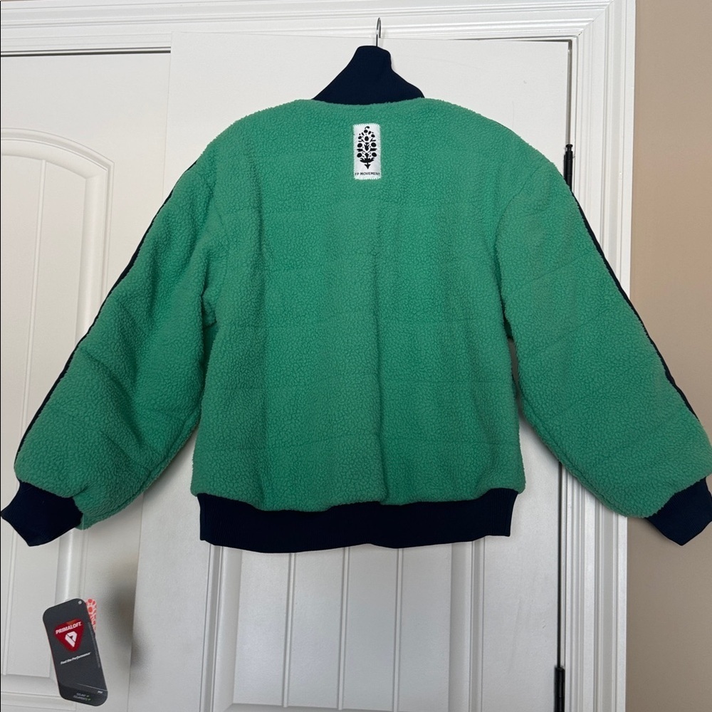 Free People Movement Fleecy Sherpa Scrunchy Pippa Jacket l - Picture 7 of 7